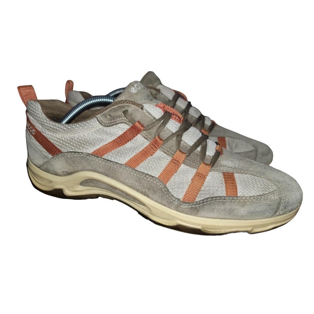 Ecco Mens Move Casual Brown Sneaker Leather Suede Breathable Size 43 / 9 - 9.5